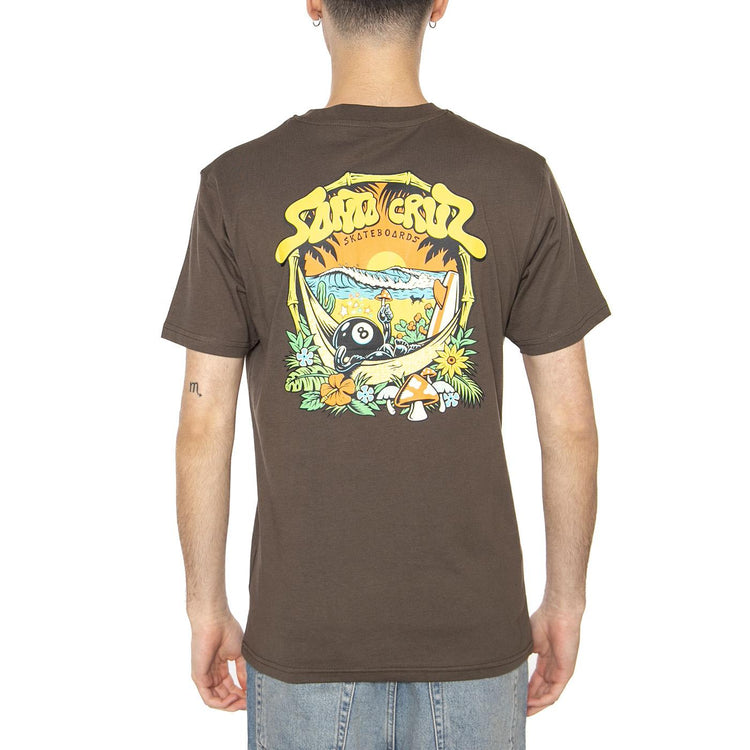 Winkowski 8Baller Trip T-Shirt Washed Green - Maglietta Girocollo Uomo Verde SCA-TEE-12142  SANTA CRUZ 