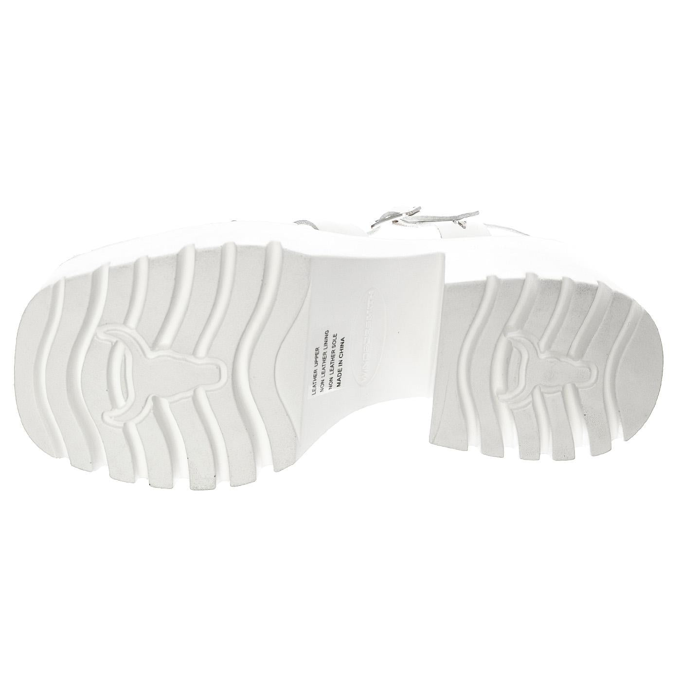 Eternity White Leather - Sandali Donna Bianchi WSSETERNITY-WHI  WINDSOR SMITH 
