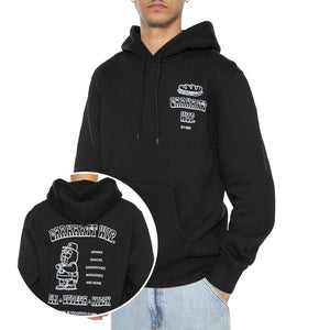 Hooded Sandwich Sweat Black / Blue Fog - Felpa Uomo Nera I035277.36AXX  CARHARTT WIP 