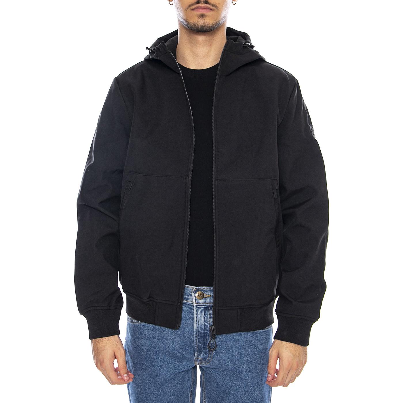 Bowie Softshell Bomber Noos Black - Giacca con Cappouccio Nera 22029276-4498597  ONLY & SONS 