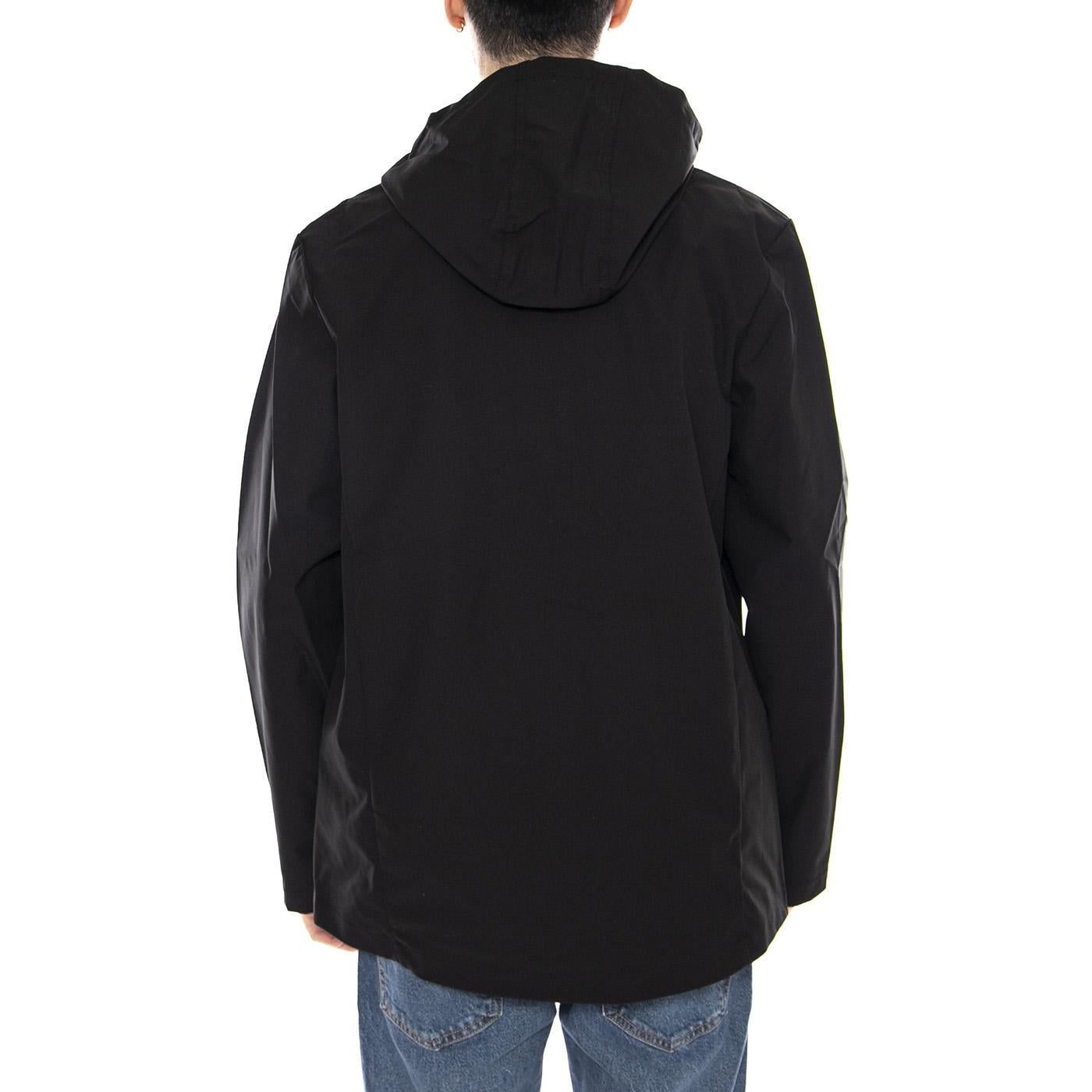 Rhodes Hooded Jacket - Giacca Uomo con Cappuccio Nera F4RFF031 10 FARAH 