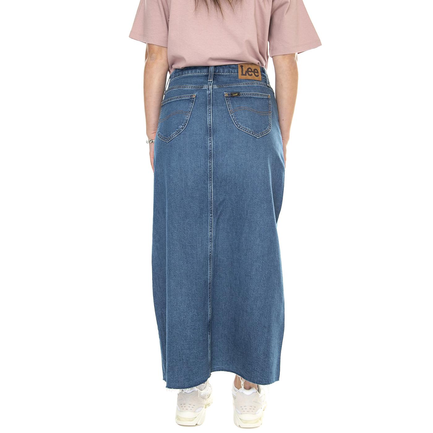 Maxi Skirt Relaxed - Gonna Denim Jeans Blu W 24 11234-9007  LEE 