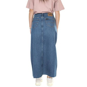 Maxi Skirt Relaxed - Gonna Denim Jeans Blu W 24 11234-9007  LEE 