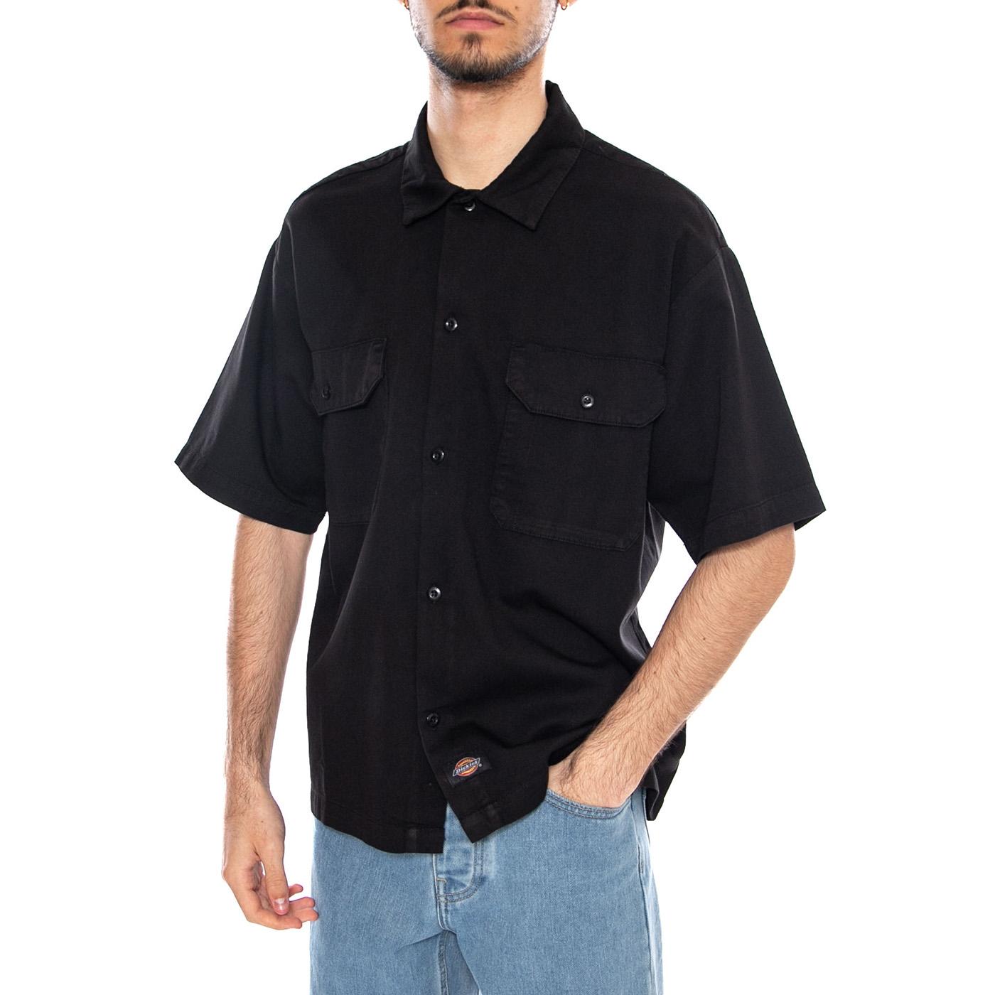 247 GD Work Shirt SS Black - Camicia Maniche Corte Uomo Nera DK0A88N9 BLK DICKIES 