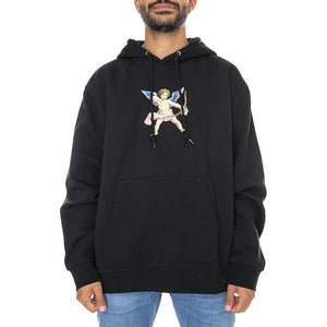 Watch Out Premium Hood Fleece Black - Felpa con Cappuccio Uomo Nera 112843042-BLK  OBEY 