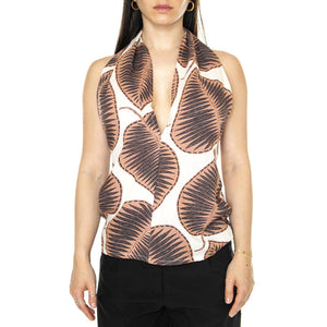 Top halter estampado Calathea Machiato - Top Donna Multicolore 41W/41206  WILD PONY 