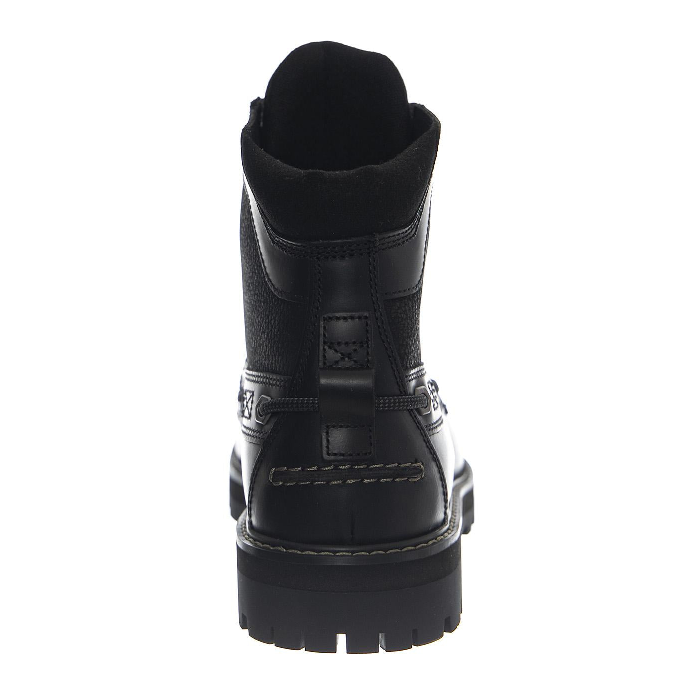 Britton Road Mid Lace Up -- Stivali Uomo Nero Pelle Full Grain TB0A697H W021 TIMBERLAND 