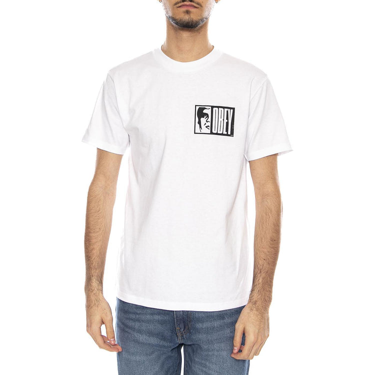Obey Half Icon Tee -- Maglietta Girocollo Uomo Bianca 165264117 WHT OBEY 