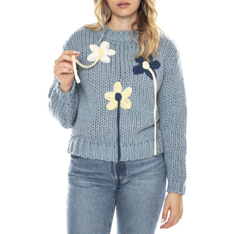 Sweaters 133 Retro Blue - Maglione Donna Blu 3.50.210.12 . MD'M 