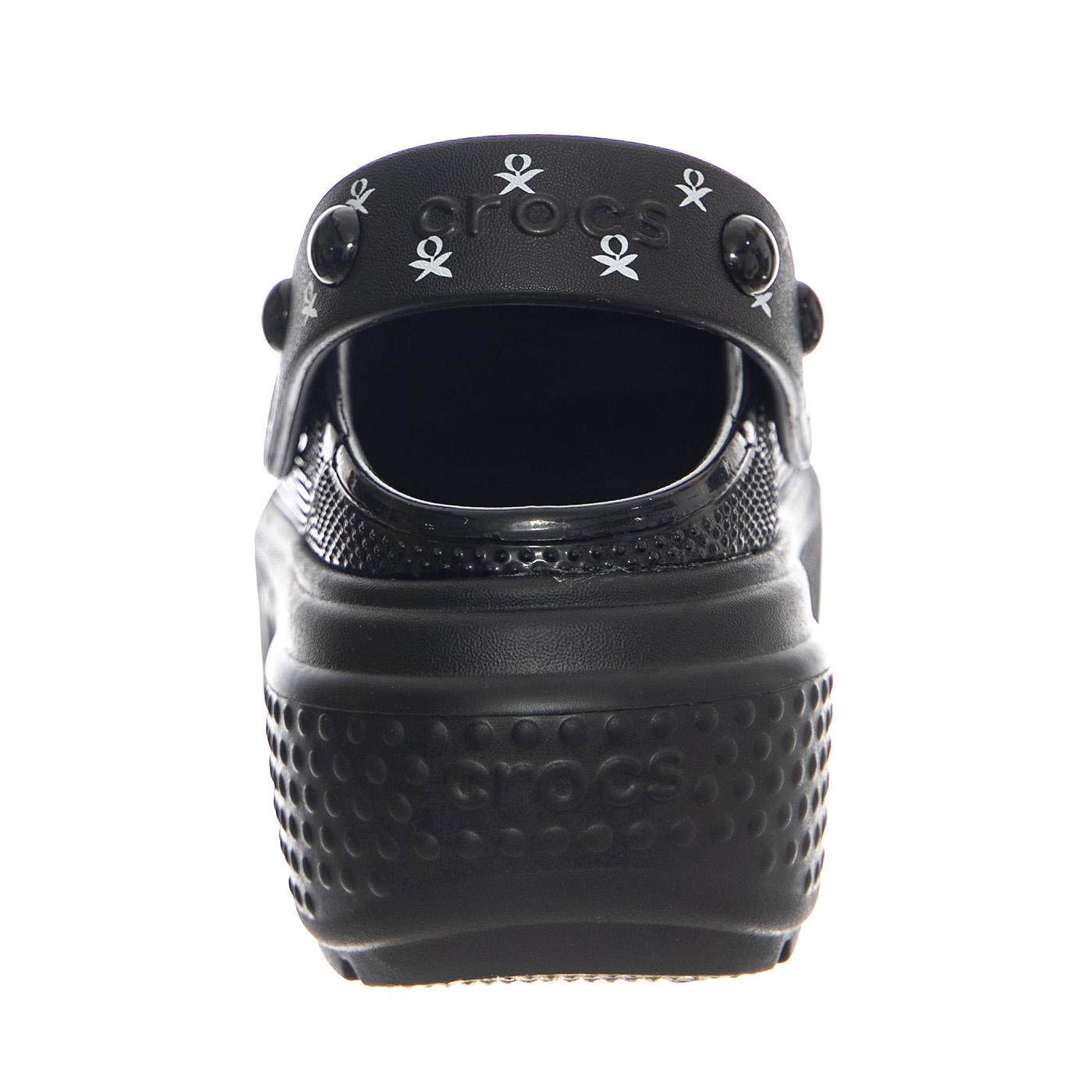 Wednesday Stomp Clog Black - Sandali Donna Neri CR.210214-BLK  CROCS 