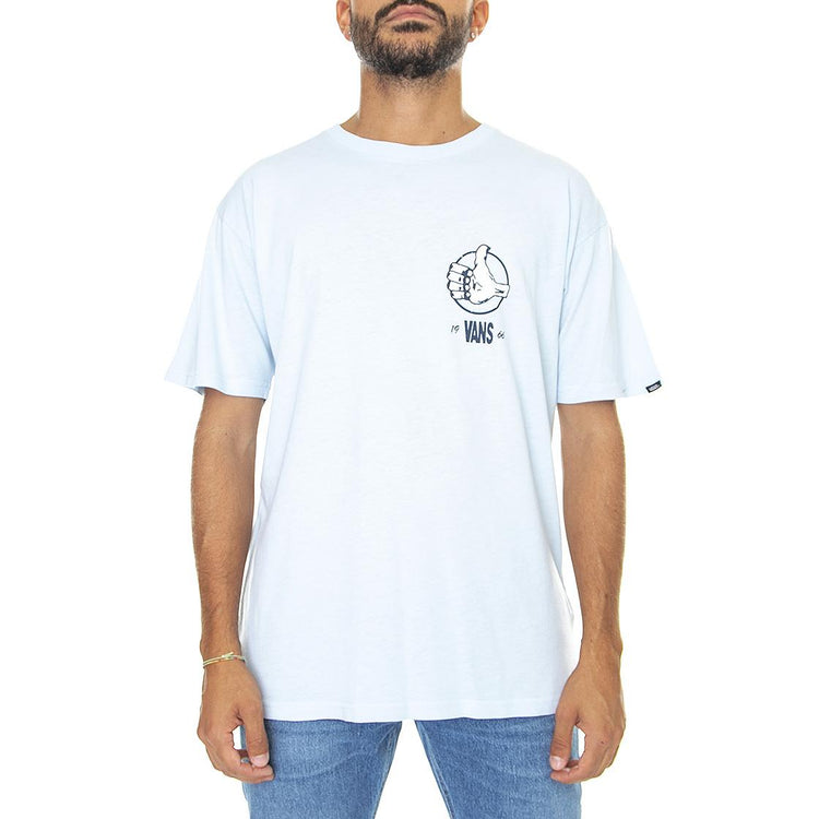 66 Thumbs Up SS Tee CBlue - Maglietta Girocollo Uomo Azzurra VN0A7S7AY7W1  VANS 
