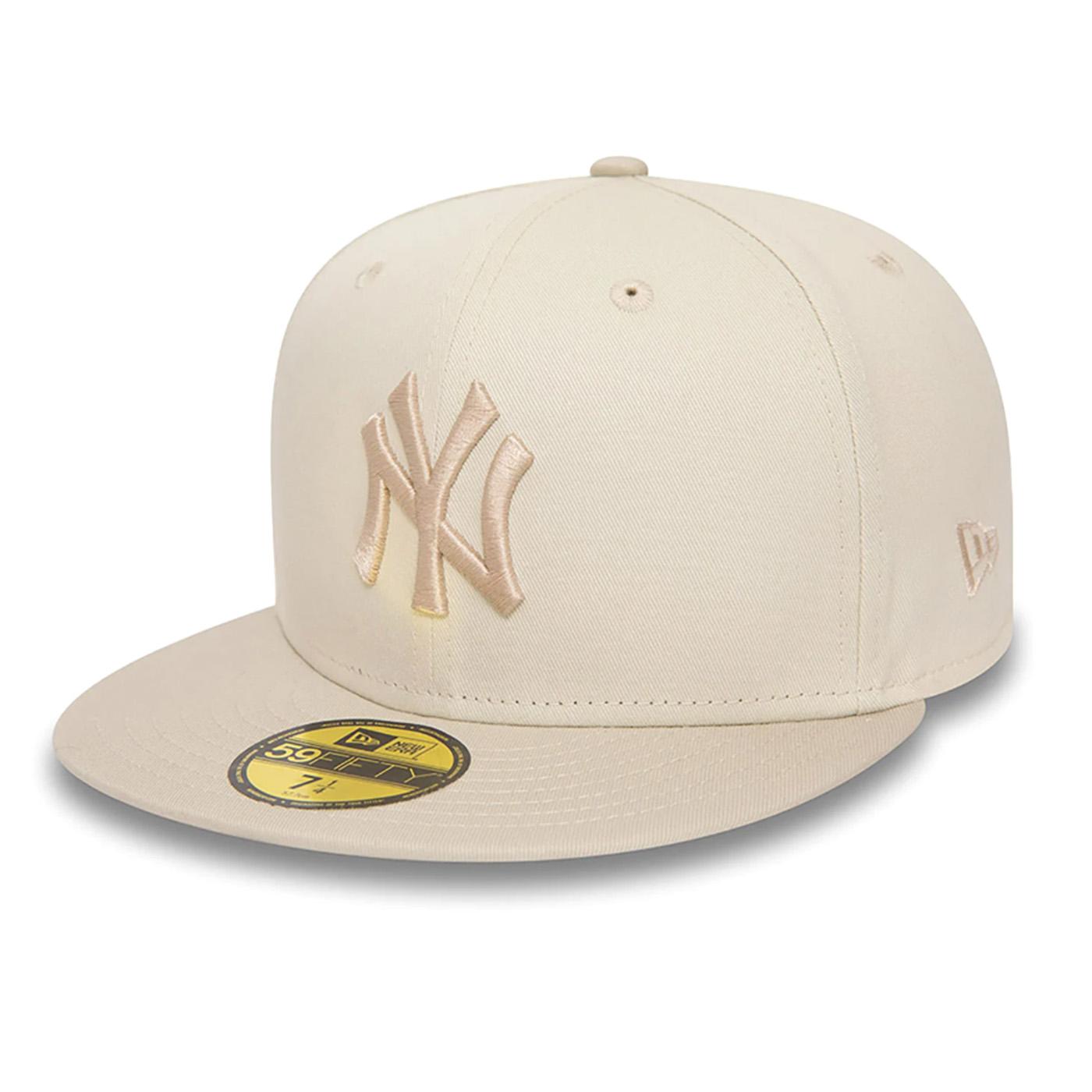 White Crown 59Fifty New York Yankees Ivory / Stone - Cappellino con Visiera Bianco 60435038  NEW ERA 