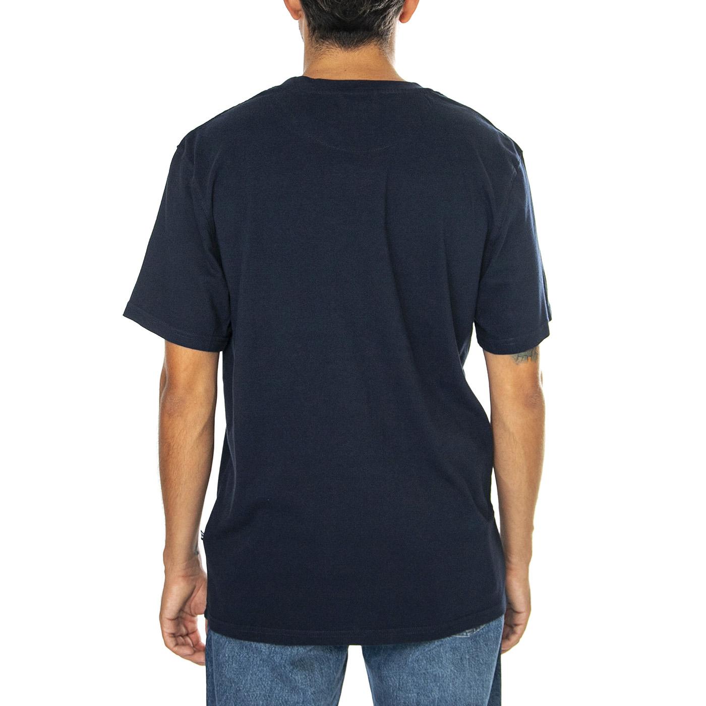 Penfield Circular Sun Mountain Navy Blazer - Maglietta Girocollo Uomo Blu PFD0164-203  PENFIELD 