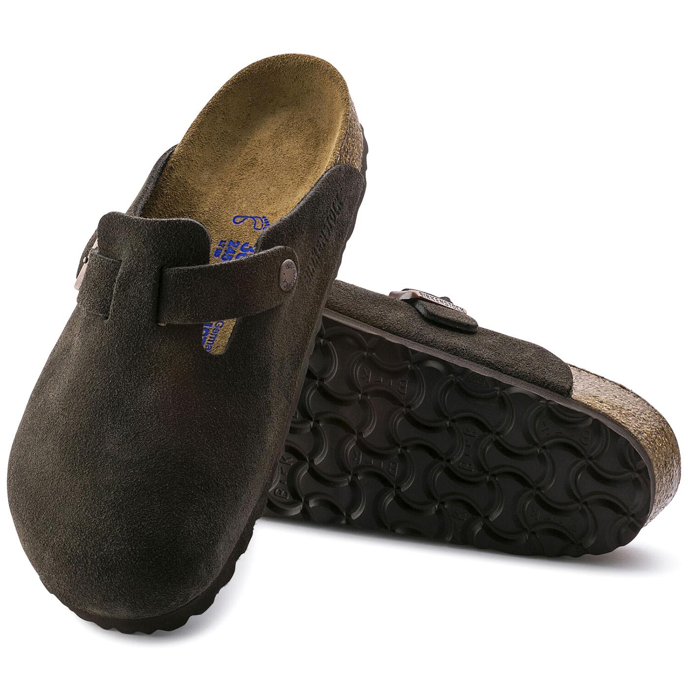 W' Boston Mocca Suede Leather - Sandali Donna Marroni 060903  BIRKENSTOCK 
