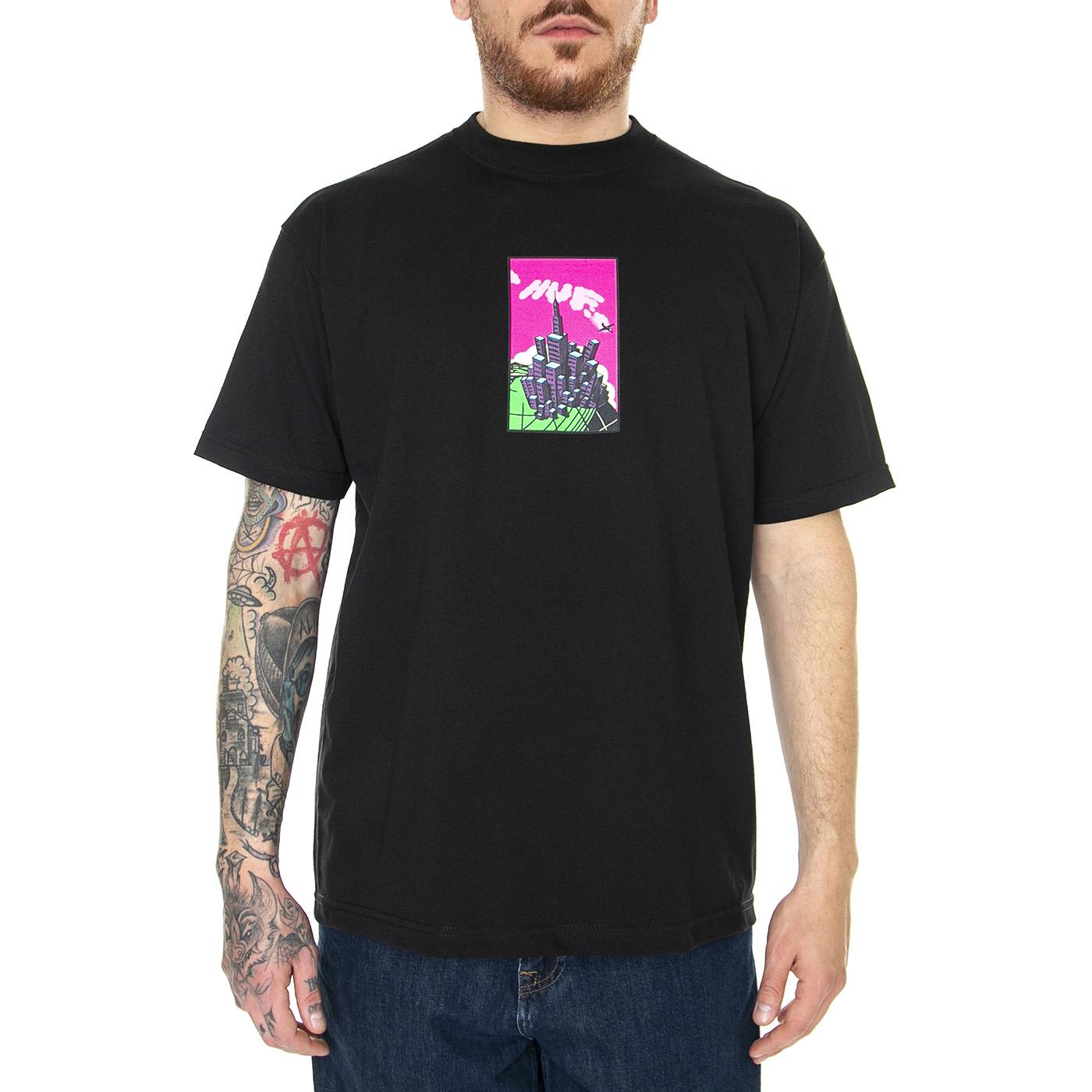 Sky Is The Limit S/S Tee Black - Maglietta Girocollo Uomo Nera TS01948-BLACK  HUF 