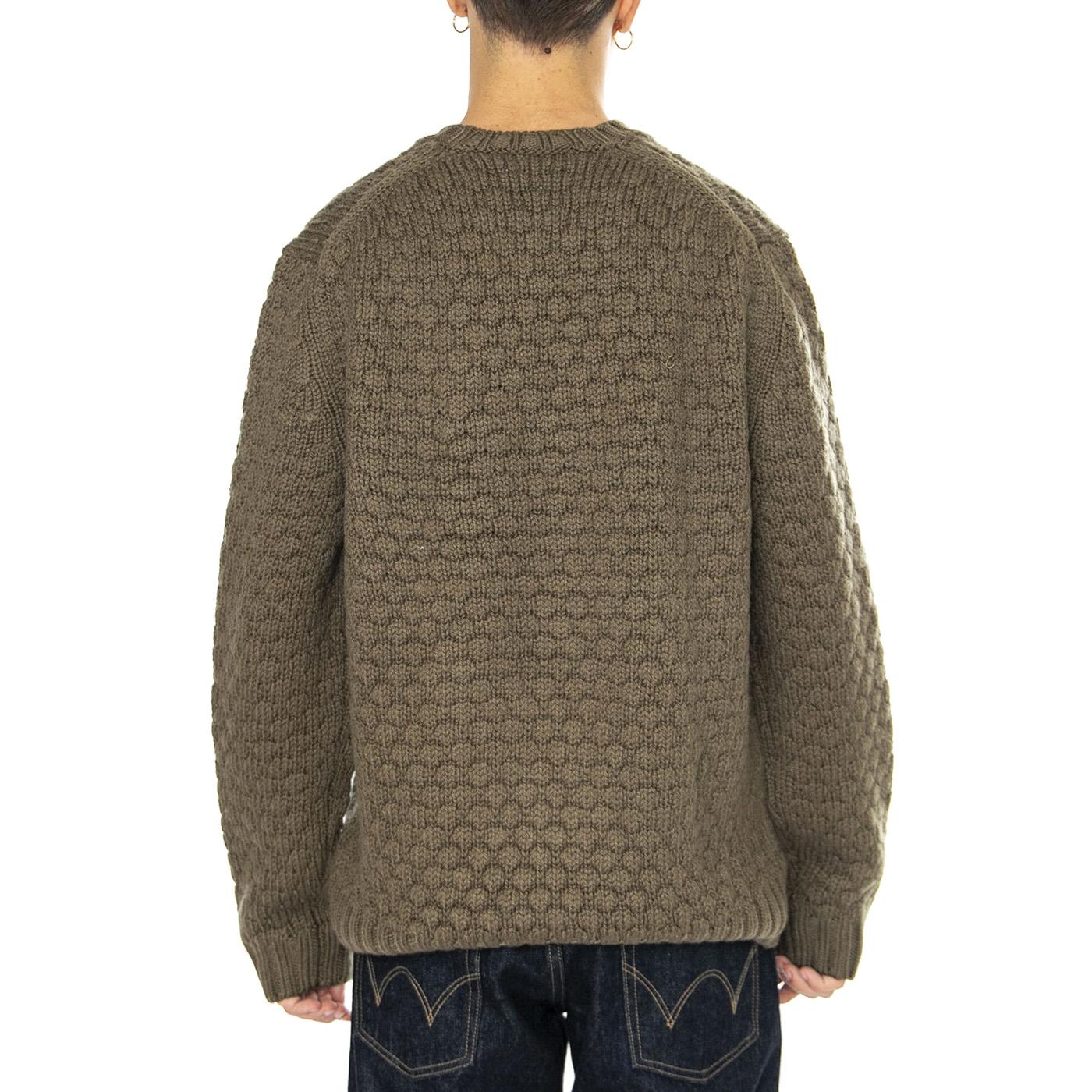 Pullover AH3223-BMY Green - Maglione Girocollo Uomo Verde AH3223-BMY  LACOSTE 