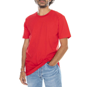Fine Jersey Crew Neck T-SHirt - Red - Maglietta Girocollo Uomo Rossa S LAC20001-RED  LOS ANGELES APPAREL 