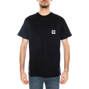 S/S Pocket Heart T-Shirt Black / Black - Maglietta Girocollo Uomo Nera I032128 00EXX CARHARTT WIP 