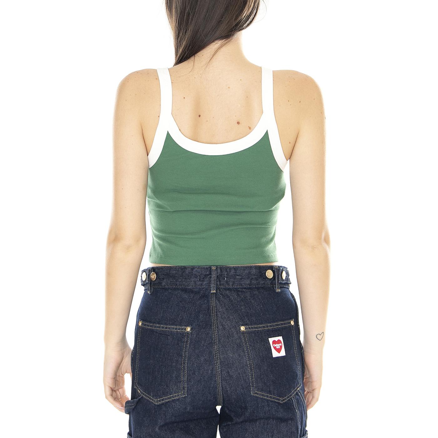 W' Tank Eden Gold Tab - Canotta Donna Verde A3715-0001  LEVIS 