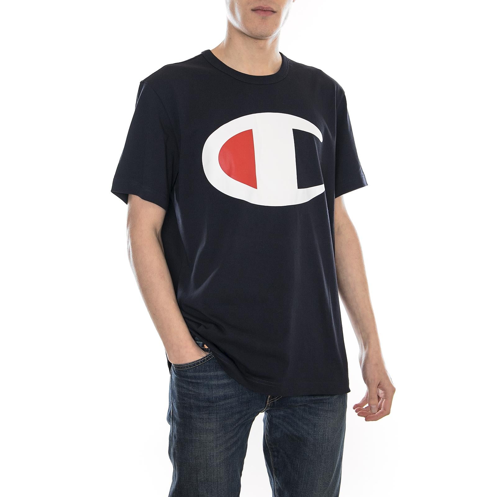 Crewneck Bold Logo Navy 211984-BS501  CHAMPION 