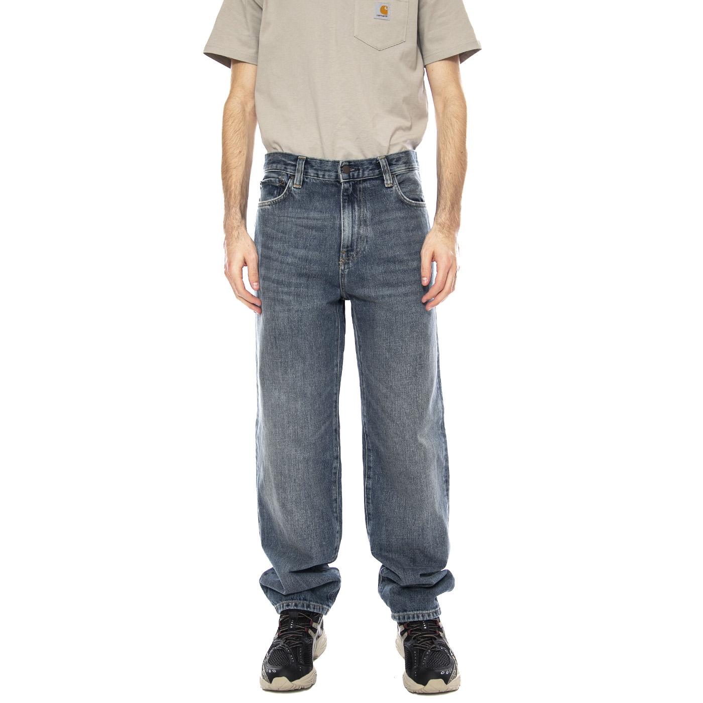 Aaron Pant Blue Denim -- Jeans Uomo Blu I035879.014L . CARHARTT WIP 