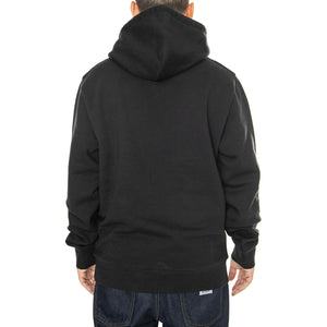 Hooded Script Embroidery Sweat Black / White - Felpa con Cappuccio Uomo Nera I033658.0D2XX  CARHARTT WIP 