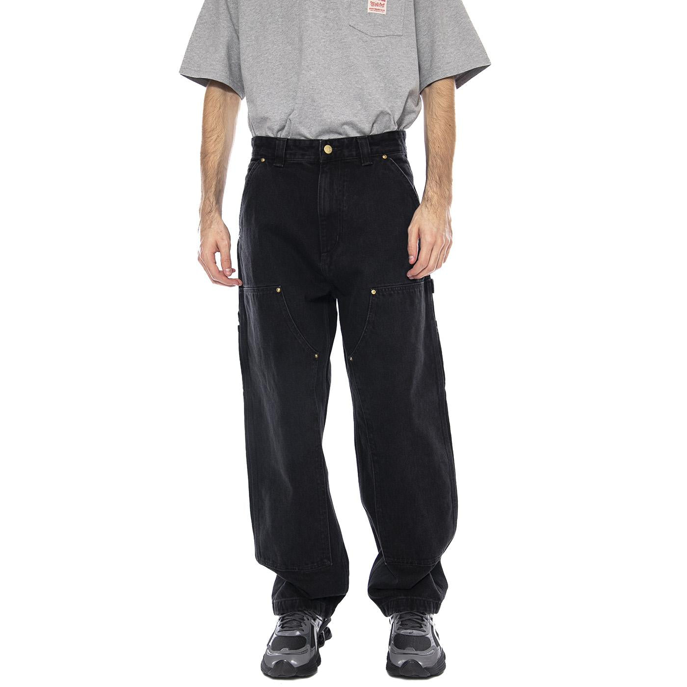 Nash DK Pant -- Pantaloni Uomo Black Stone Washed Neri I032106-8906 . CARHARTT WIP 