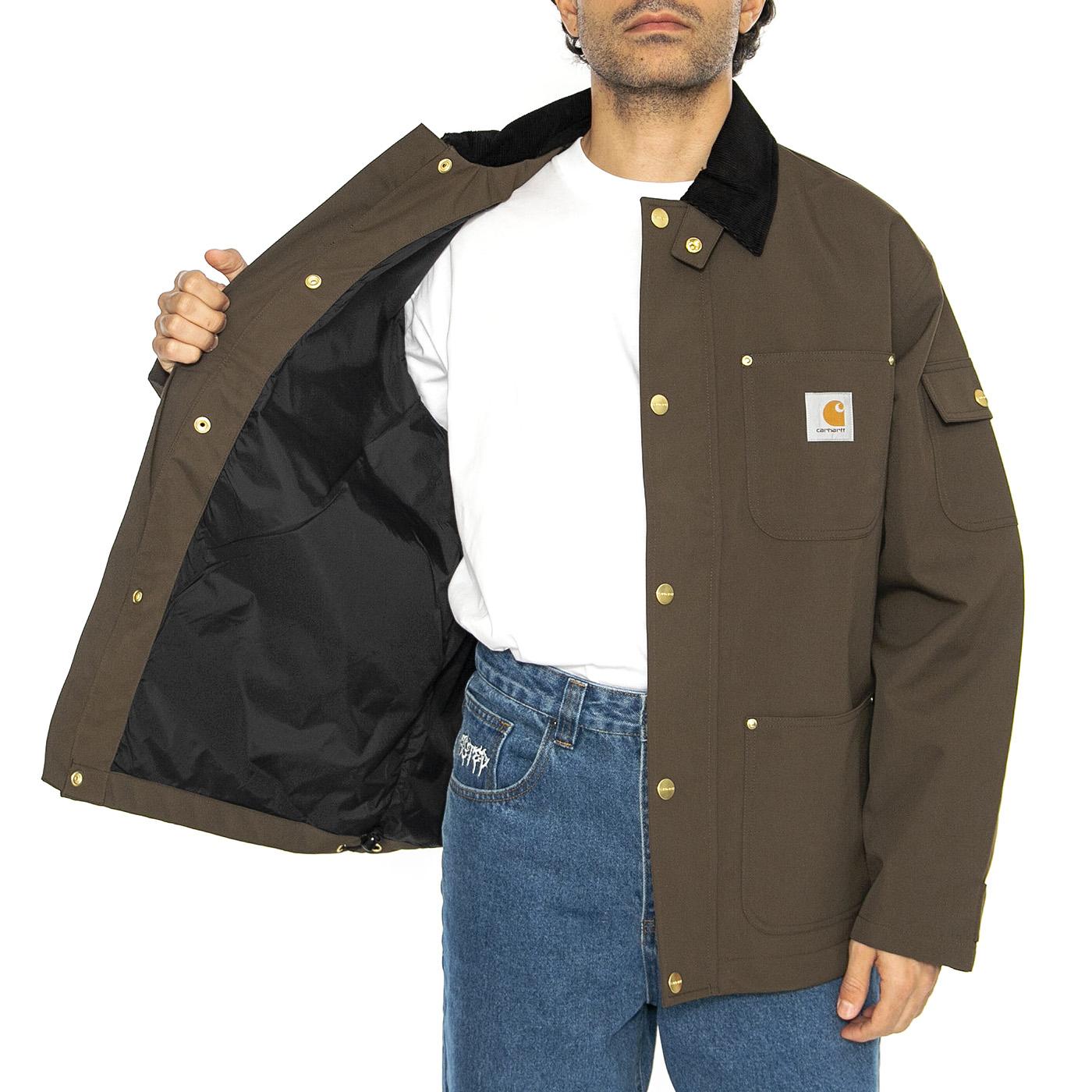 Clapton Jacket Liberica / Black - Giacca Uomo Marrone I034424.2NDXX  CARHARTT WIP 