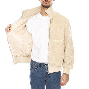 Ray Sherpa Jacket OTW Silver Lining - Giacca Uomo Ecru 22034703-4797917 . ONLY & SONS 