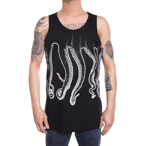 WHITE OCTOPUS OUTLINE TANK TOP BLACK ESTERNO 76238_4  OCTOPUS 