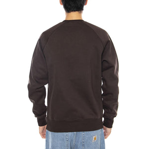 Chase Sweat Tobacco / Gold - Felpa Girocollo Uomo Marrone I033660.00WXX . CARHARTT WIP 
