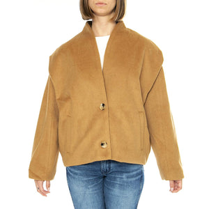Abrigo Corto Estructura Camel - Giacca Donna Marrone 43W/11275  WILD PONY 