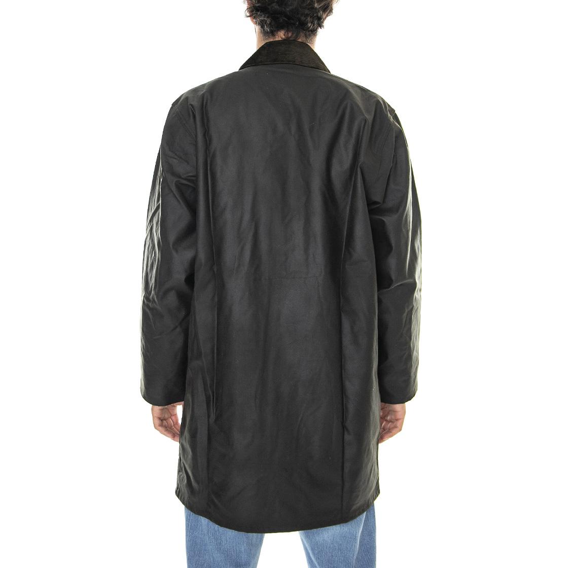 Classic Northumbria Wax Jacket Olive - Giacca Invernale Uomo Marrone MWX0009-OL91-FW23 . BARBOUR 