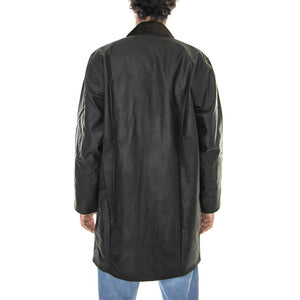 Classic Northumbria Wax Jacket Olive - Giacca Invernale Uomo Marrone MWX0009-OL91-FW23 . BARBOUR 