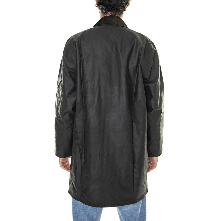 Classic Northumbria Wax Jacket Olive - Giacca Invernale Uomo Marrone MWX0009-OL91-FW23 . BARBOUR 