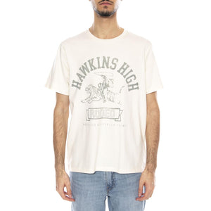 Hawkins High Tee Marshmallo W - Maglietta Girocollo Uomo Beige 112378555 . WRANGLER 