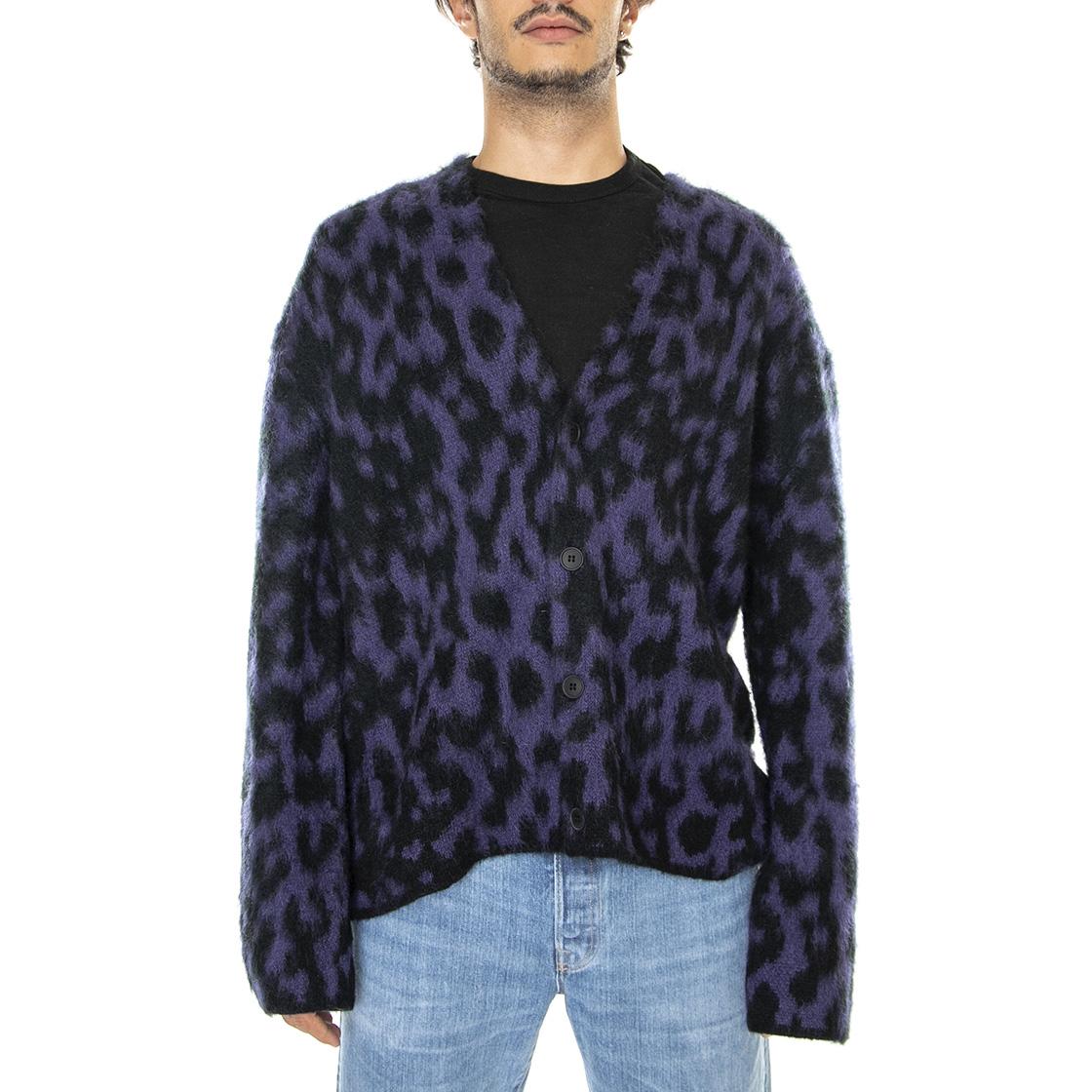 Hiji Cardigan Violet / Black - Cardigan Uomo Viola / Nero I029761.1B2.67.-1B2.67  EDWIN 