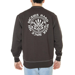 Beaverton Dark Brown - Felpa Girocollo Uomo Marrone DK0A4Y6KDBX1  DICKIES 