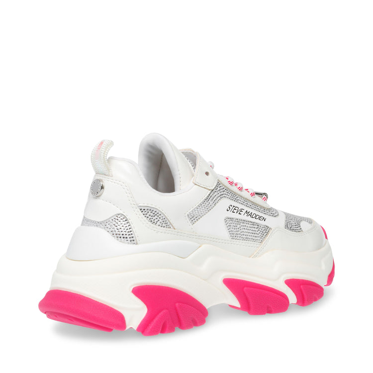 Fireball Wht / Fuchs - Scarpe Stringate Profilo Basso Donna Bianche / Viola SMPFIREBALL-WHT  STEVE MADDEN 