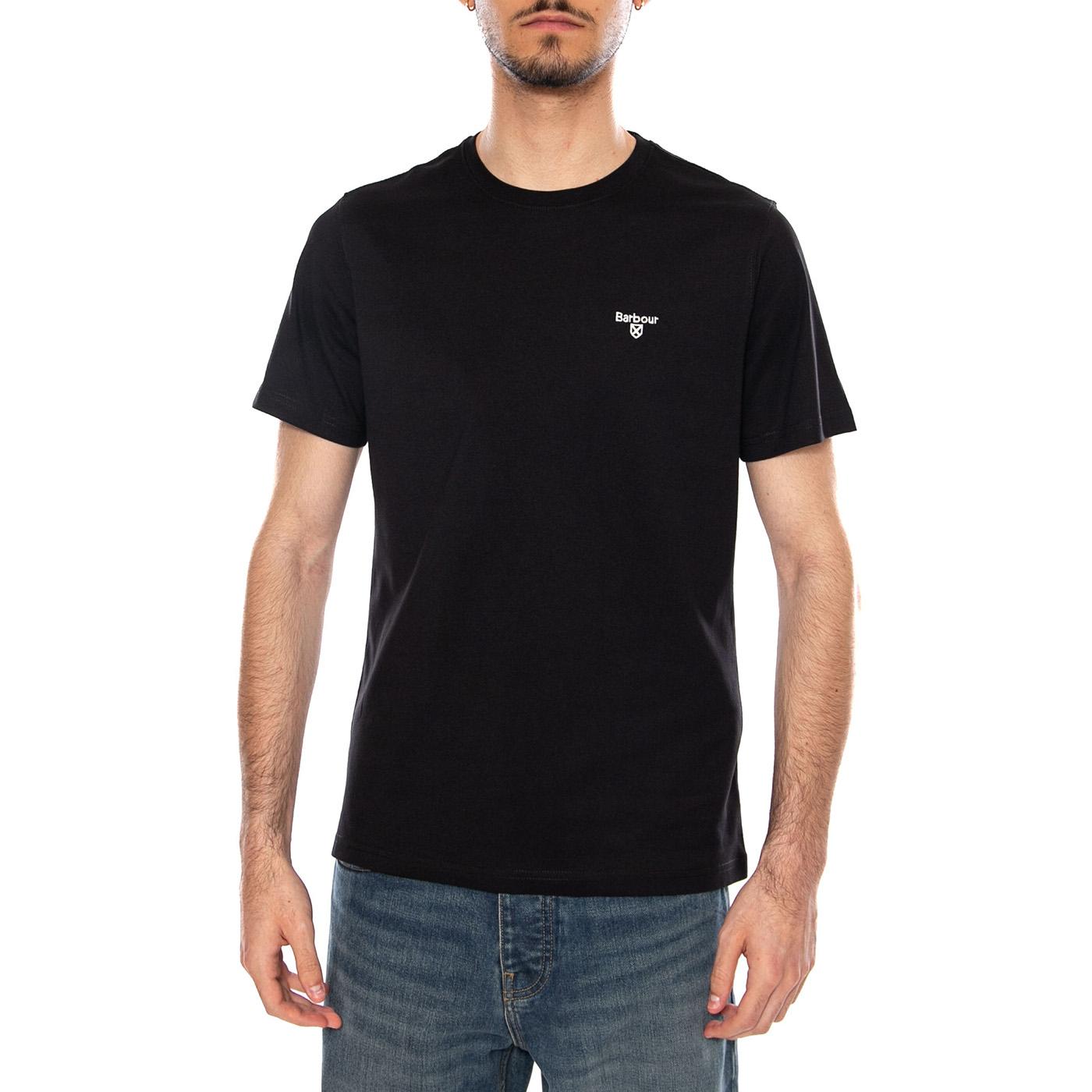 ESSENTIAL SPORTS TEE BLACK - Maglietta Girocollo Uomo Nera MTS0331 BK31 BARBOUR 