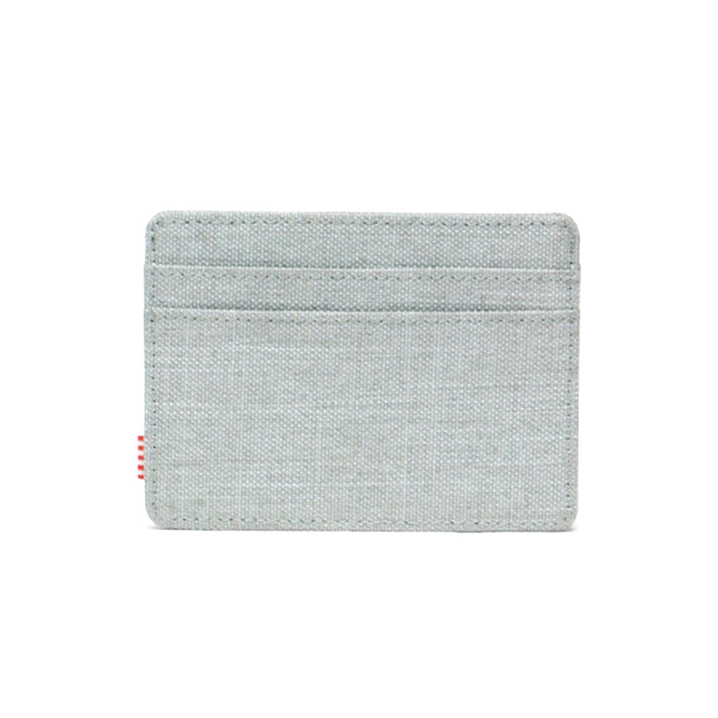 Charlie Cardholder Iceberg Green Crosshatch - Poratcarte Verde 30065 06569 HERSCHEL 