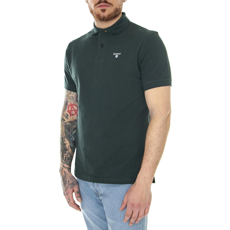 Tartan Pique Polo Green Gables - Polo Uomo Verde MML0012-GN89-SS23  BARBOUR 