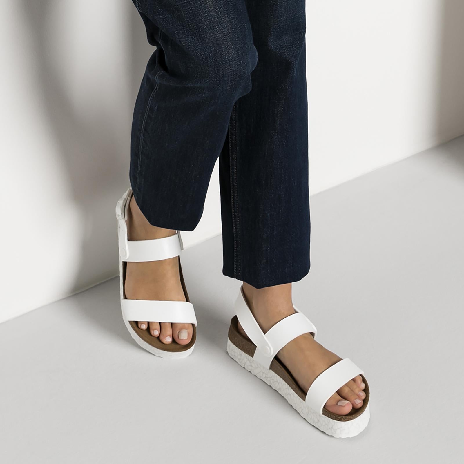 PAPILLIO CAMERON BIRKO FLOR monochrome marble white 111832_4  BIRKENSTOCK 