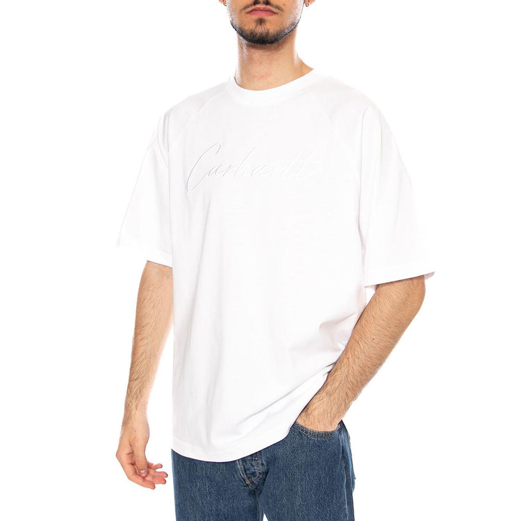S/S Ray T-Shirt White - Maglietta Girocollo Uomo Bianca I035306.02XX . CARHARTT WIP 