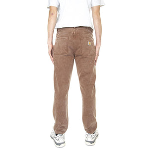 M' Newel Pant Tamarind Worn Washed - Pantaloni Denim Jeans Uomo Marroni I029148-1CNWD  CARHARTT WIP 