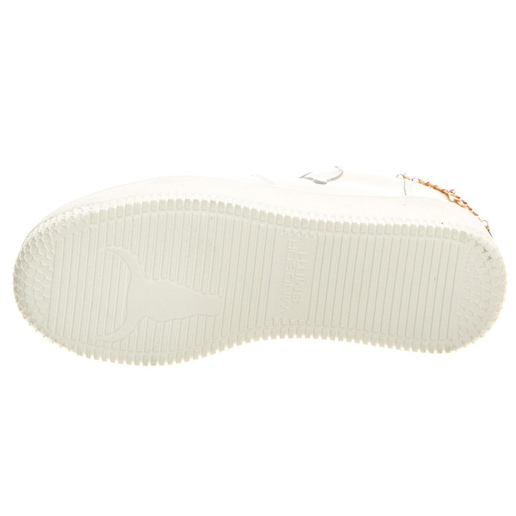 Remember White Brave / Rose Gold Chain - Scarpe Donna Bianche WSPREMEMBER-WHTRGDL  WINDSOR SMITH 