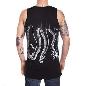 WHITE OCTOPUS OUTLINE TANK TOP BLACK ESTERNO 76238_4  OCTOPUS 