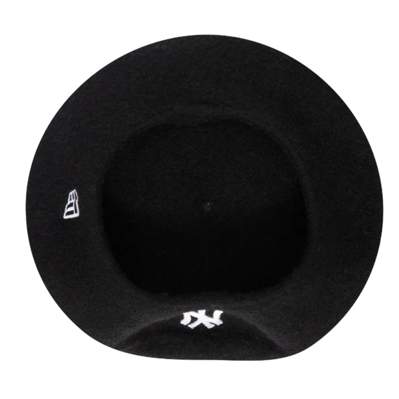 WMNS Wool Beret Black New York Yankees - Berretto Nero con logo a contrasto 60565469  NEW ERA 