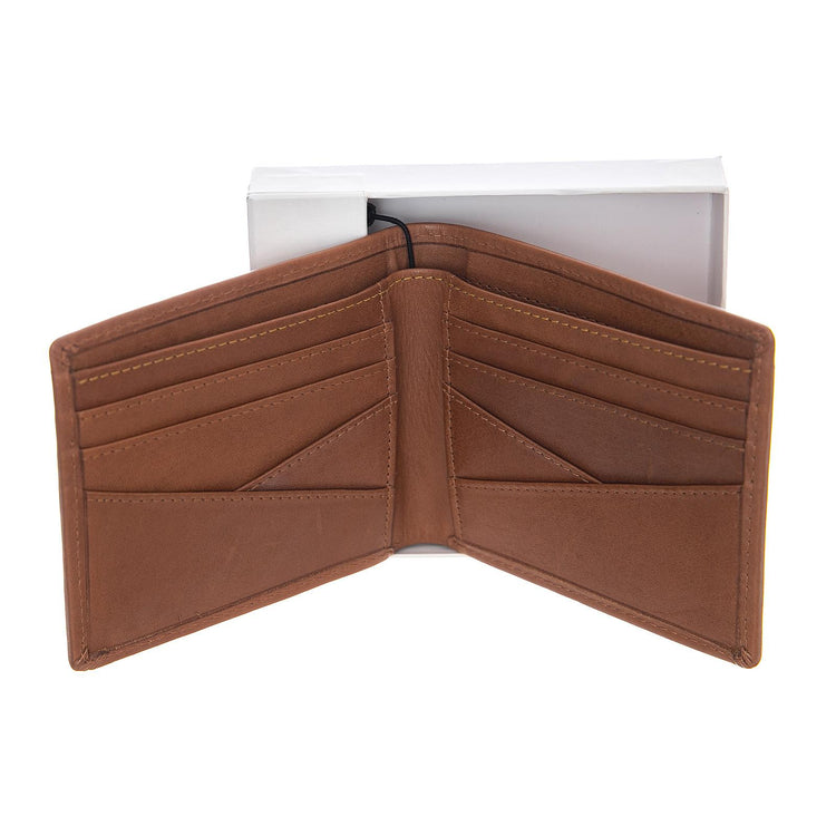 Johnson Leather Bi-Fold Tan Wallet 880014-TAN  FARAH 