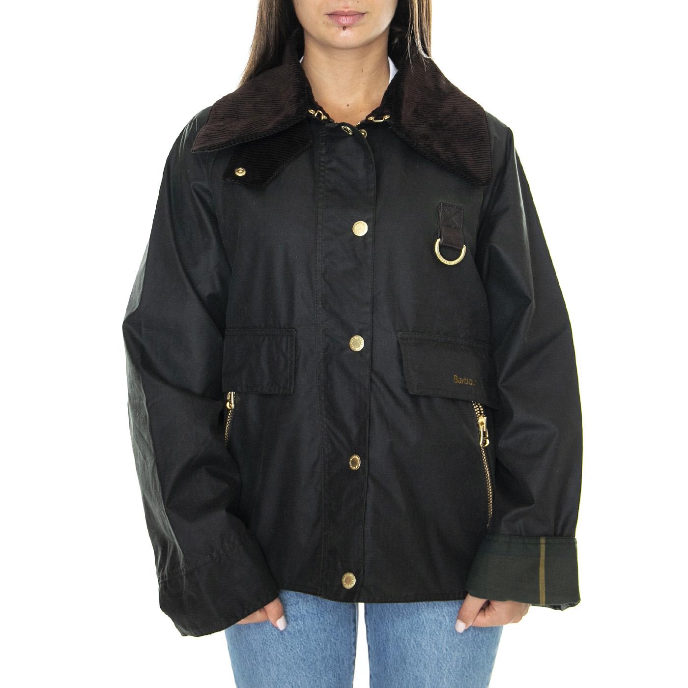 Cotton Wax Sage Aancient - Giacca Donna Verde LWX1333-SG51  BARBOUR 